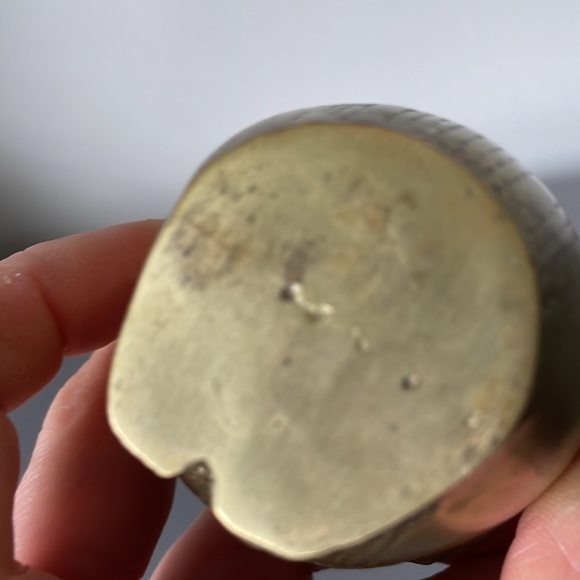 Vintage Small Brass Owl Shelf Decor Paper Weight - Picture 9 of 9